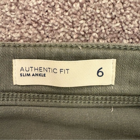 J. Jill Women's Slim Ankle Jeans Size 6 Green Mid Rise Authentic Fit Denim EUC - Picture 12 of 15